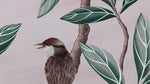 'Ella' vintage botanical bird chinoiserie wallpaper or chinese wallpaper for maximalist home decor, grandmillennial decor, chinoiserie chic style