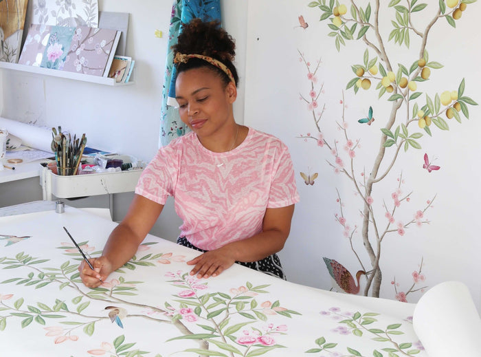 The Making Of: Rebel Walls 'Chinoiserie Chic' Wallpaper - Diane Hill