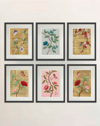 Set Of 6 Chinoiserie Wall Art