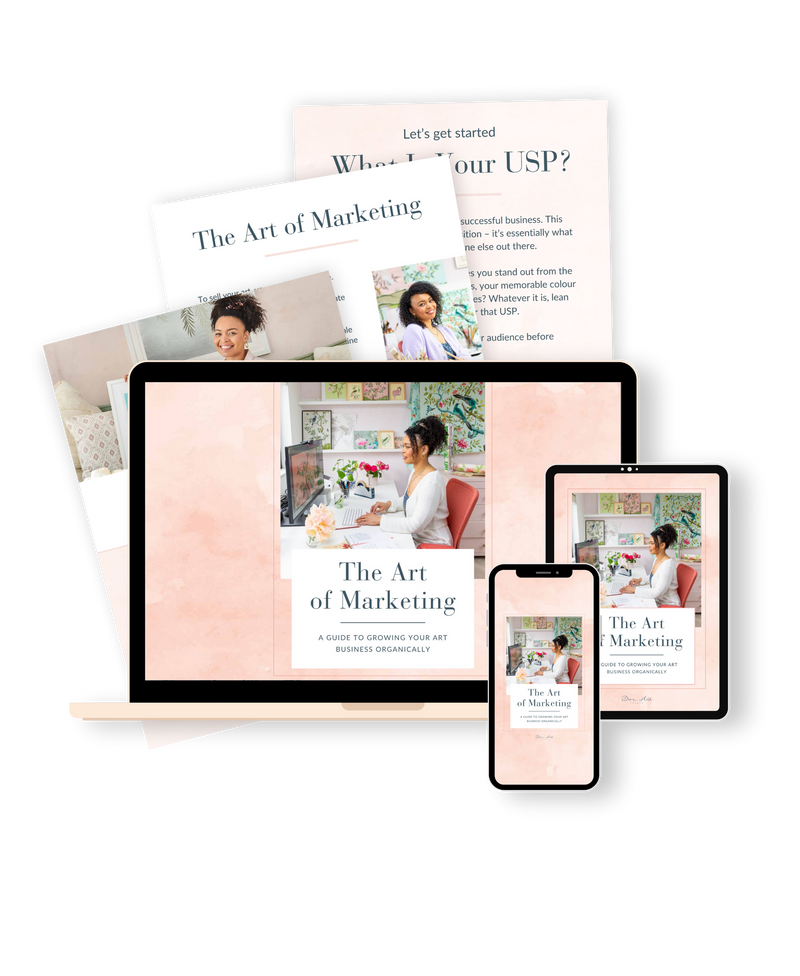 the art of marketing ebook on digital devices with example pages