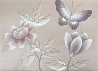 Ballet Pink Chinoiserie Original Painting - Diane Hill