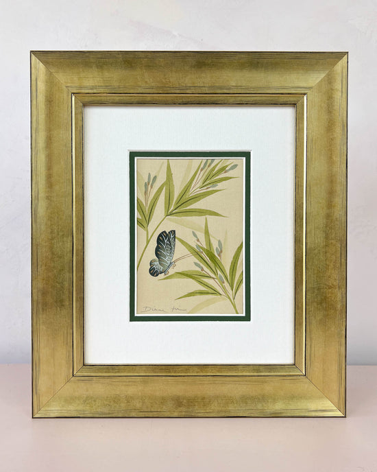 Blue Bamboo (B) Original Painting - Diane Hill