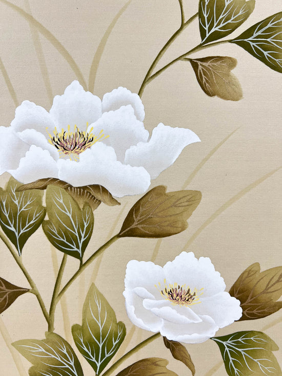 Cotton Rose (B) Original Painting - Diane Hill