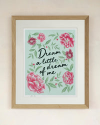 Dream A Little Dream Blue Charity Print - Diane Hill
