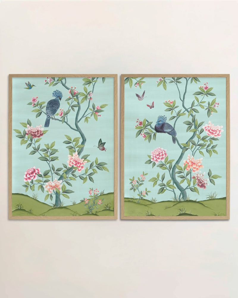 Faraway Land Wall Art Prints, Set of Two - Eden - Diane Hill