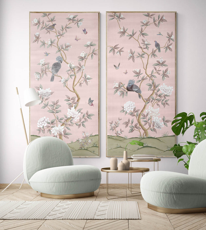 Faraway Land Wall Panel Art Prints, Set of Two - Divine - Diane Hill