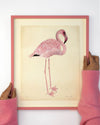 Flamingo Embellished Art Print - Diane Hill