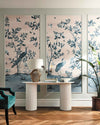 Florence Wallpaper - Powder/China Blue - Diane Hill