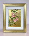 Gold And Pink Blooming Oleander (B) Original Painting - Diane Hill