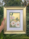 Gold Dahlia Original Painting - Diane Hill