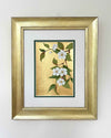 Gold White Flora (B) Original Painting - Diane Hill