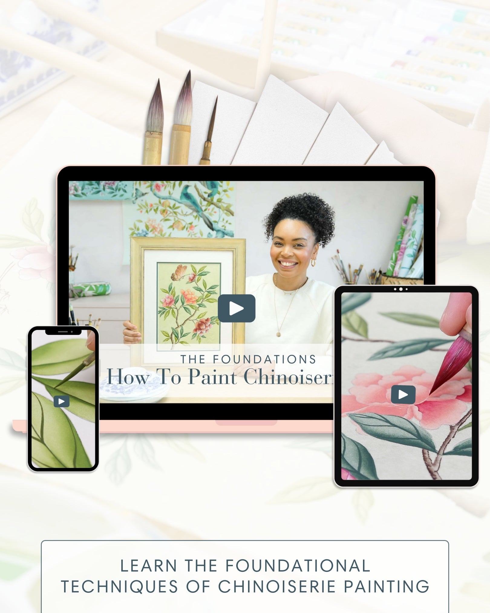 How To Paint Chinoiserie Art Online Course - Pay In 4 - Diane Hill