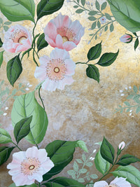 Lush Blooms And Butterflies (A) Original Painting - Diane Hill