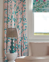 Marie Cotton Satin Fabric - Rose/Lagoon - Diane Hill