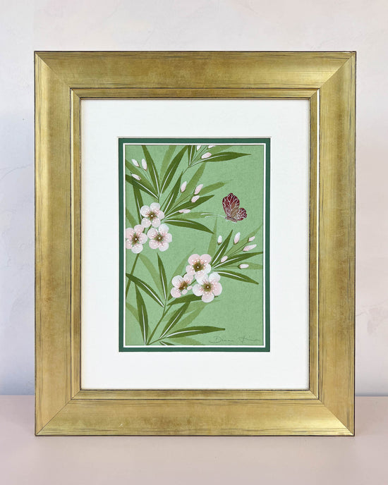 Oleander Emerald Original Painting - Diane Hill