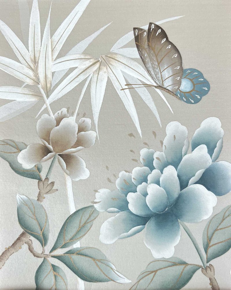 Pebble Blue Chinoiserie Original Painting - Diane Hill