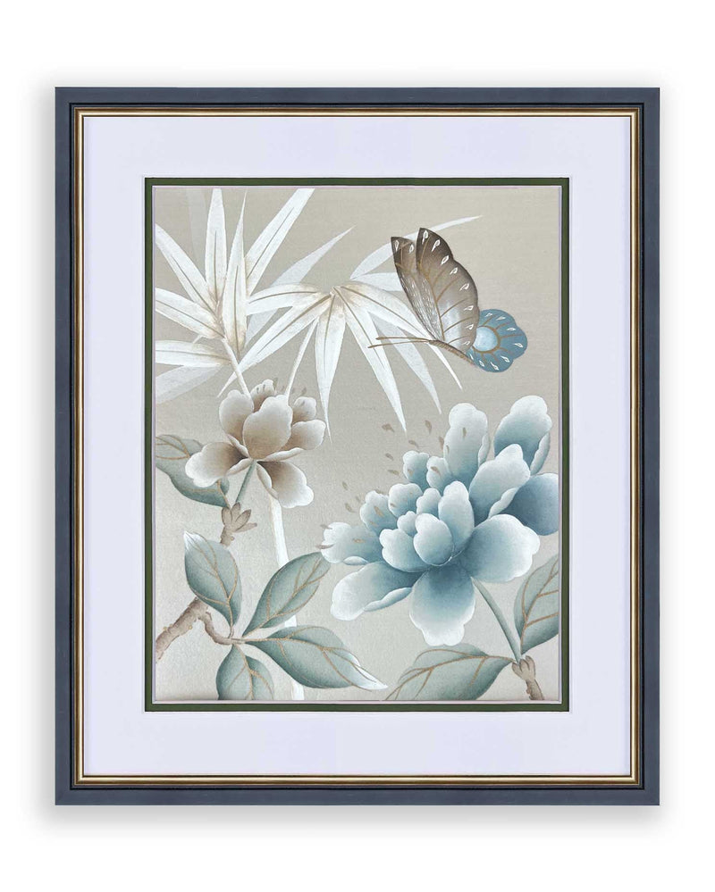 Pebble Blue Chinoiserie Original Painting - Diane Hill