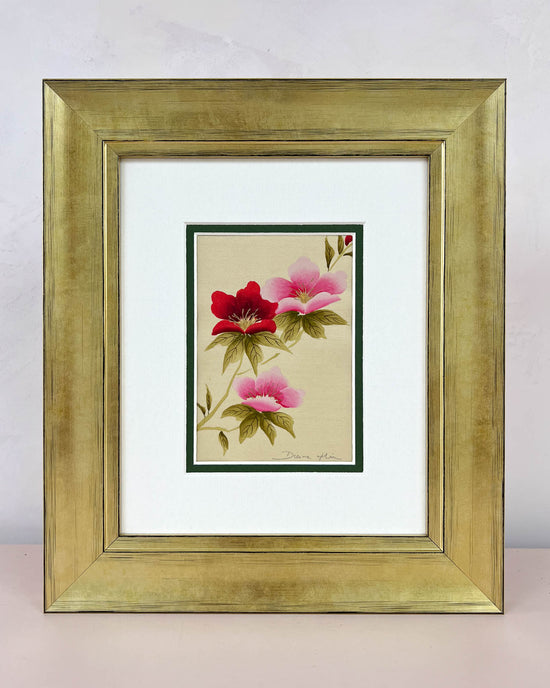 Rouge Roses Mini Original Painting - Diane Hill