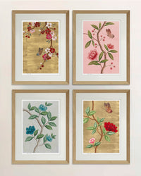 Set Of 4 Chinoiserie Wall Art Prints - Diane Hill