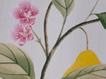Marie wallpaper - Fig leaf/Honey/Blossom