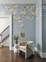 Rosa - Feather Grey/Paper Lantern/Oyster Wallpaper