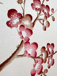 Set Of Two Cherry Blossom Silk - Original Painting