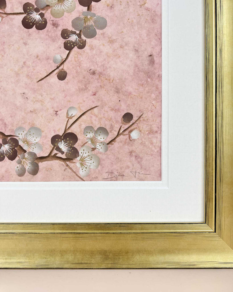 Mottled Cherry Tree Pink Original Painting