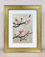 Silver Leaf Mottled Magnolia Original Painting