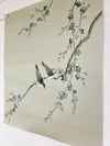 Two Birds And Cherry Tree On Silk Original Painting