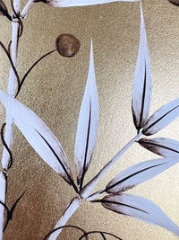 Gold And Umber Bamboo (B) Original Painting