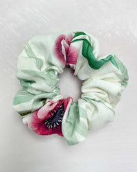 Ivory Linen Scrunchie