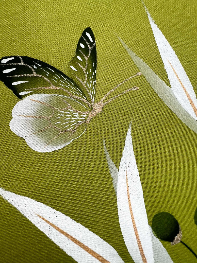 Chartreuse Original Silk Painting (A) - Diane Hill