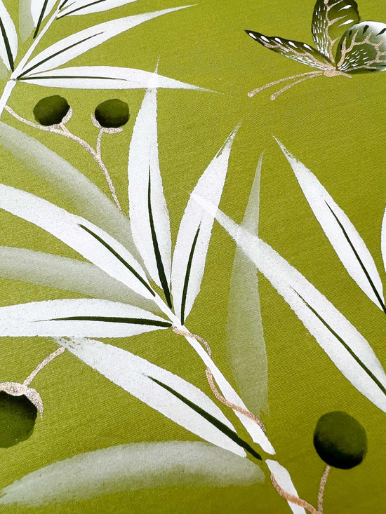 Chartreuse Original Silk Painting (B) - Diane Hill