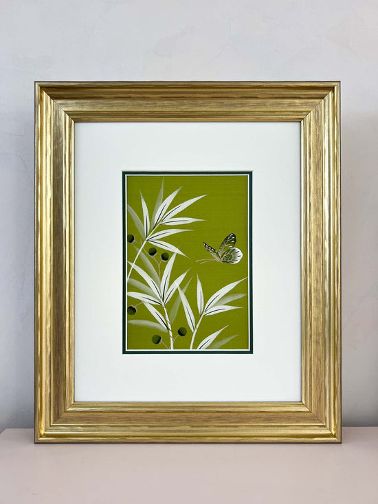 Chartreuse Original Silk Painting (B) - Diane Hill