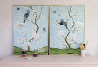 Faraway Land Wall Art Prints, Set of Two - Aurora - Diane Hill