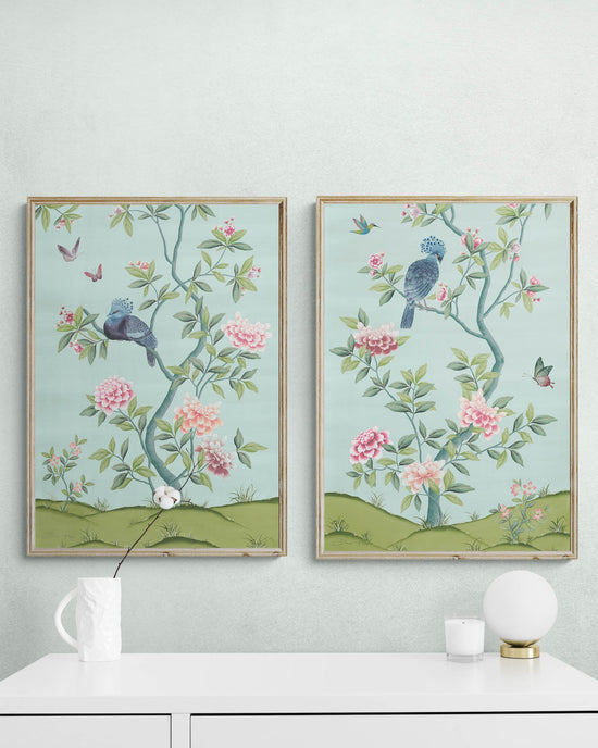 Faraway Land Wall Art Prints, Set of Two - Eden - Diane Hill