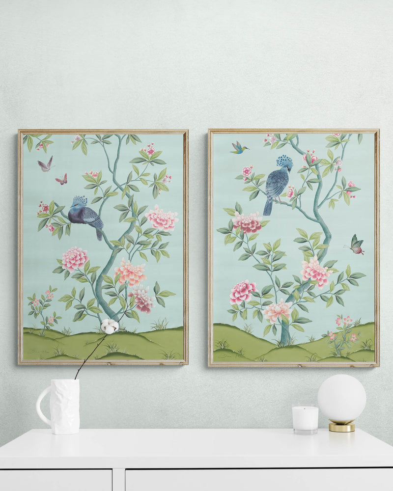 Faraway Land Wall Art Prints, Set of Two - Eden - Diane Hill