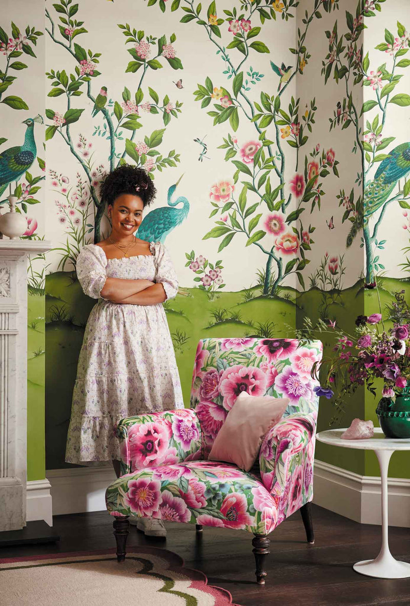 Florence Wallpaper - Fig Blossom/Apple/Peony - Diane Hill