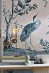 Florence Wallpaper - Powder/China Blue - Diane Hill