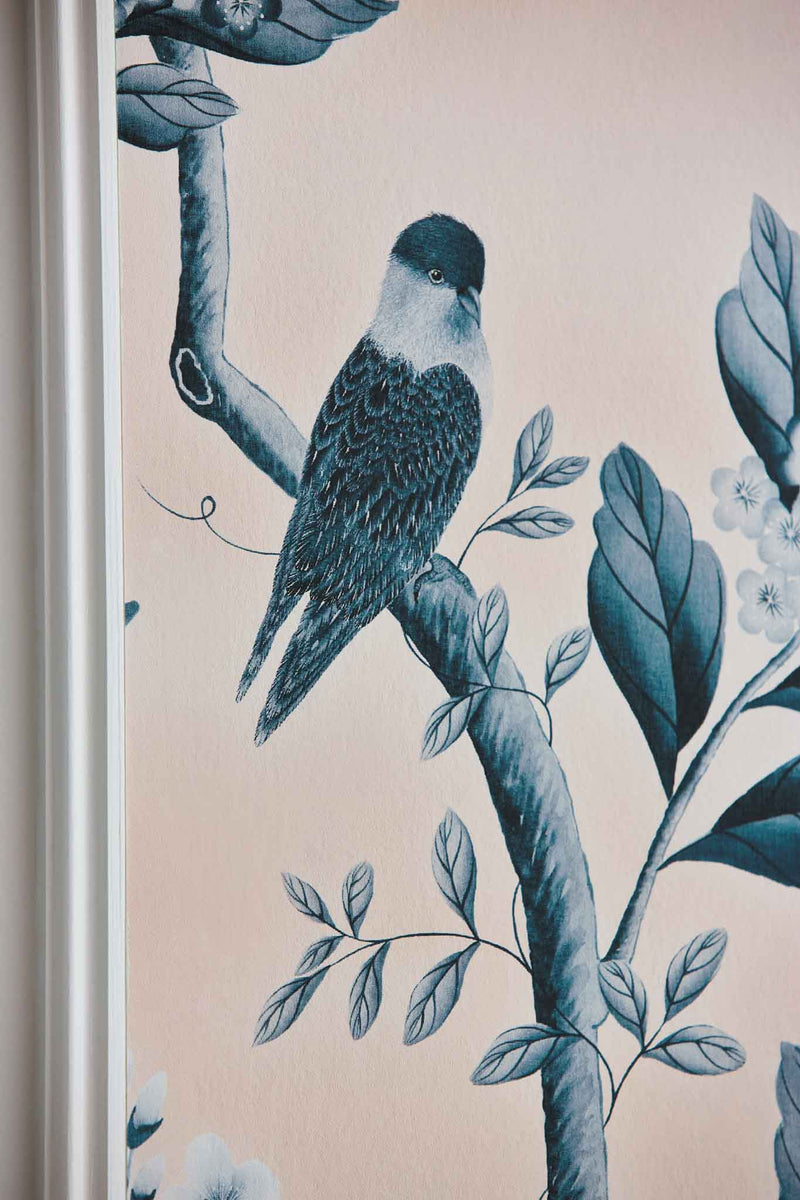 Florence Wallpaper - Powder/China Blue - Diane Hill