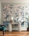 Florence Wallpaper - Powder/China Blue - Diane Hill