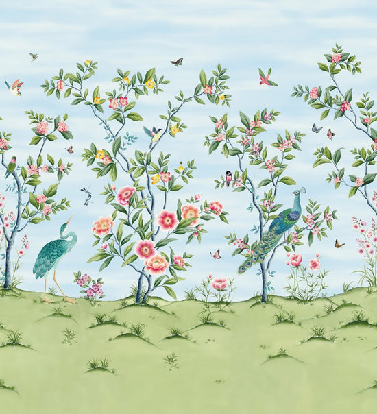Florence Wallpaper - Sky/Meadow/Blossom - Diane Hill