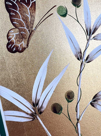 Gold And Umber Bamboo (A) Original Painting - Diane Hill