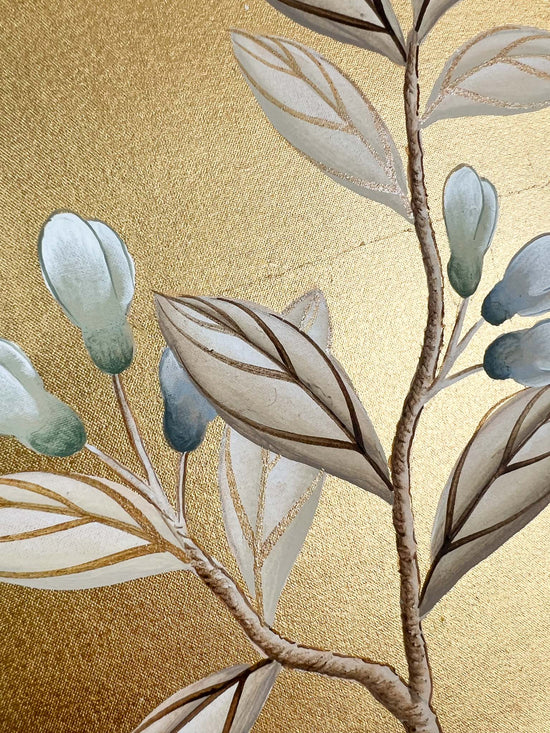 Gold Original Silk Painting (A) - Diane Hill