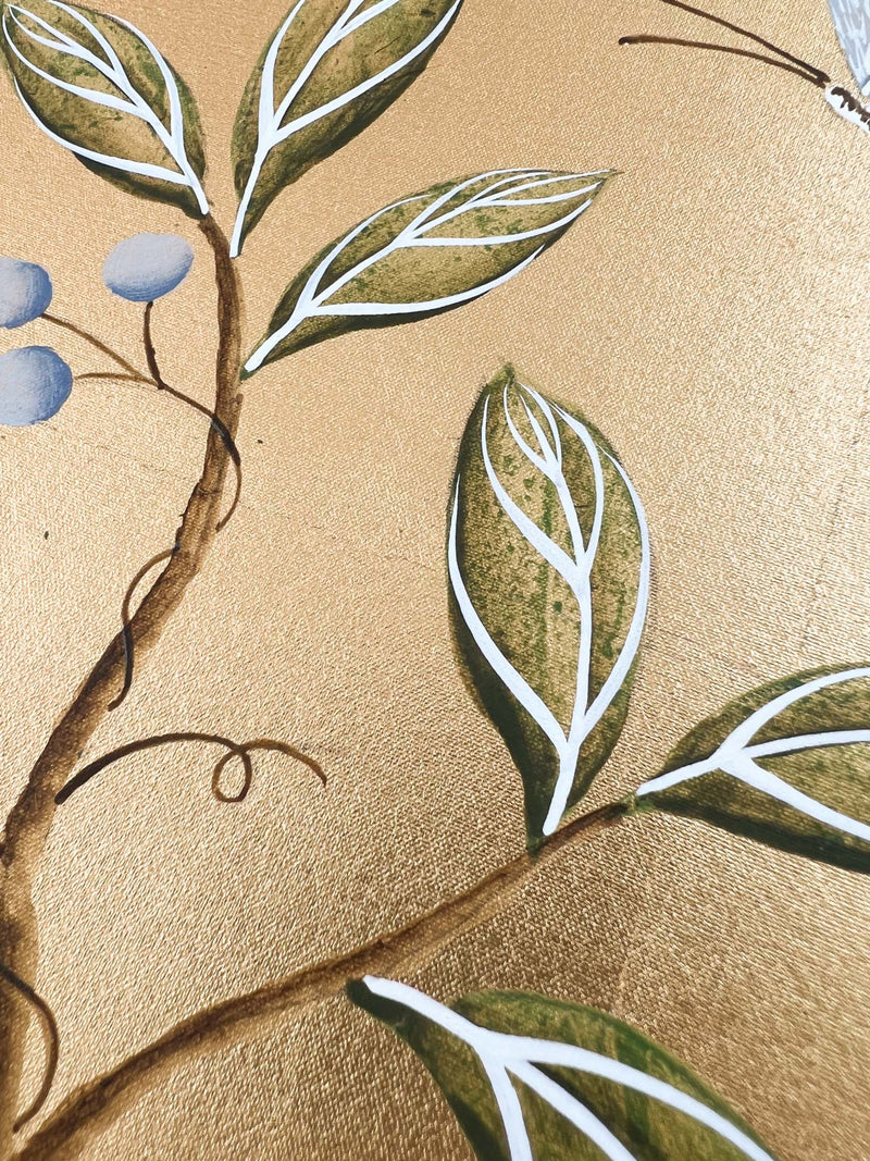 Gold Original Silk Painting (B) - Diane Hill