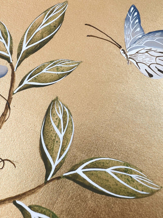 Gold Original Silk Painting (B) - Diane Hill