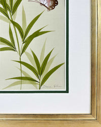 Green Bamboo On Silk (A) Original Painting - Diane Hill