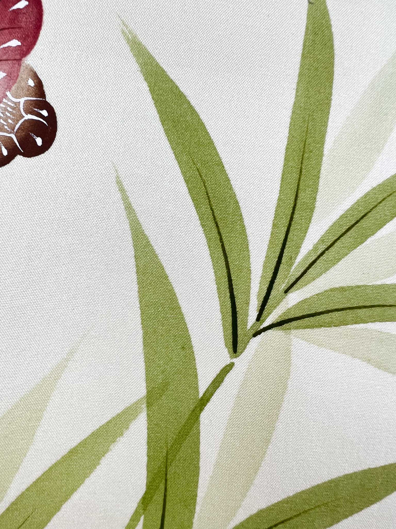 Green Bamboo On Silk (B) Original Painting - Diane Hill