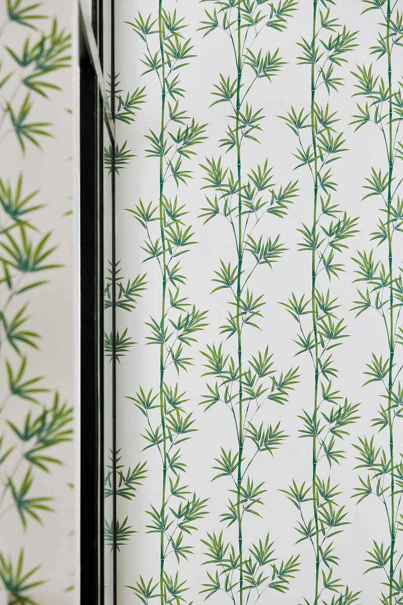 Isabella Wallpaper - Porcelain/Bamboo - Diane Hill