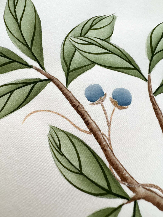 Ivory Original Silk Painting - Diane Hill